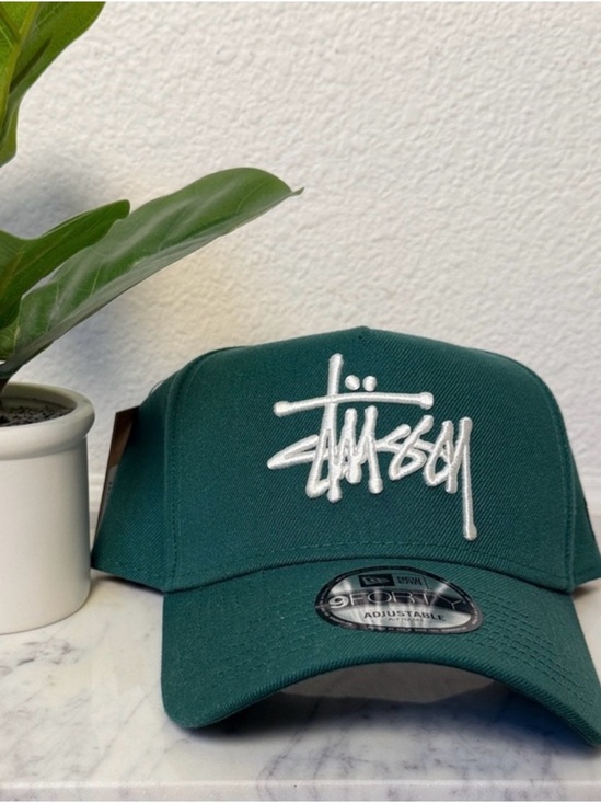 Stussy Other - NWT Stussy Basic 9FORTY Emerald Green Adjustable Cap New Era A-Frame